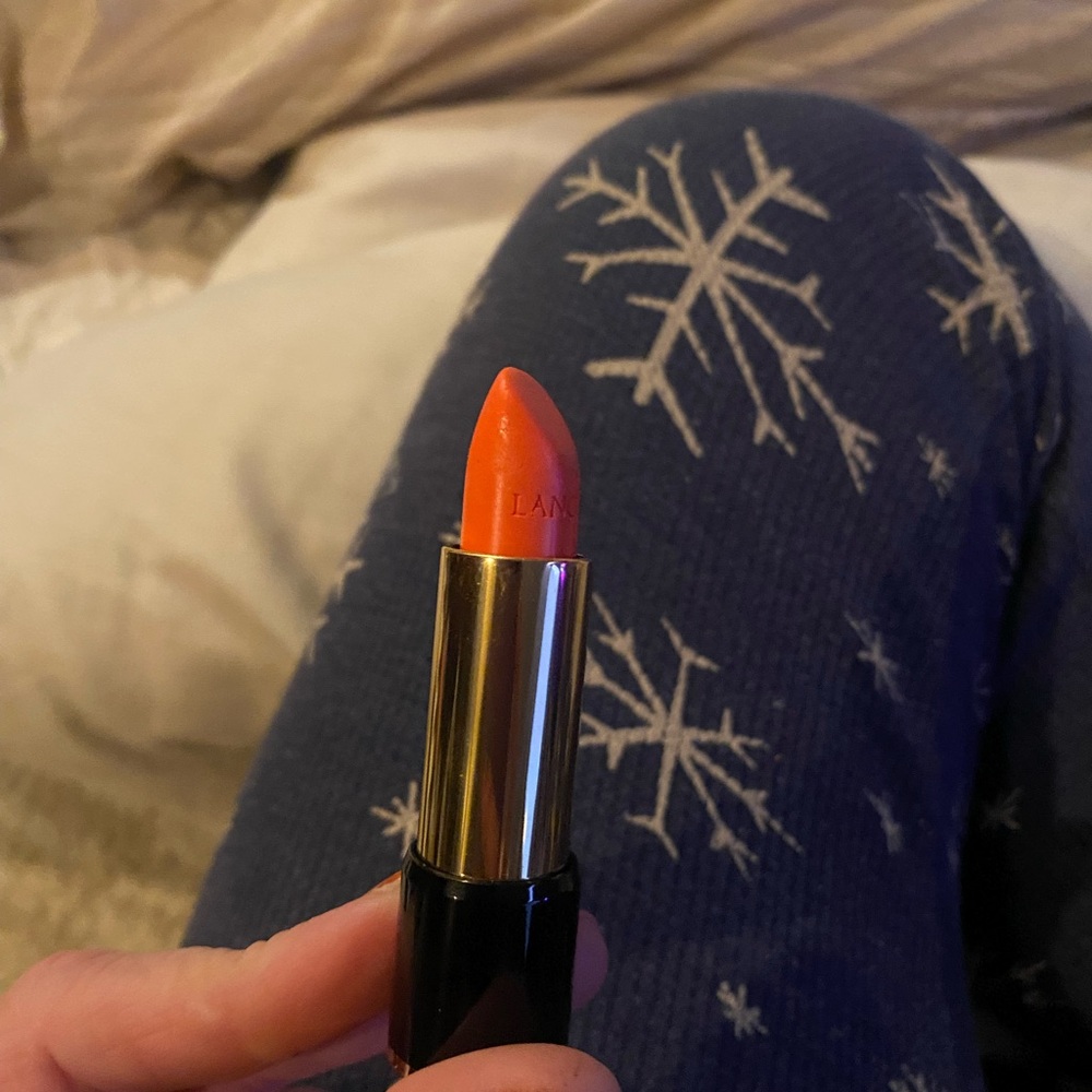 Lancome Vibrant Orange Lipstick